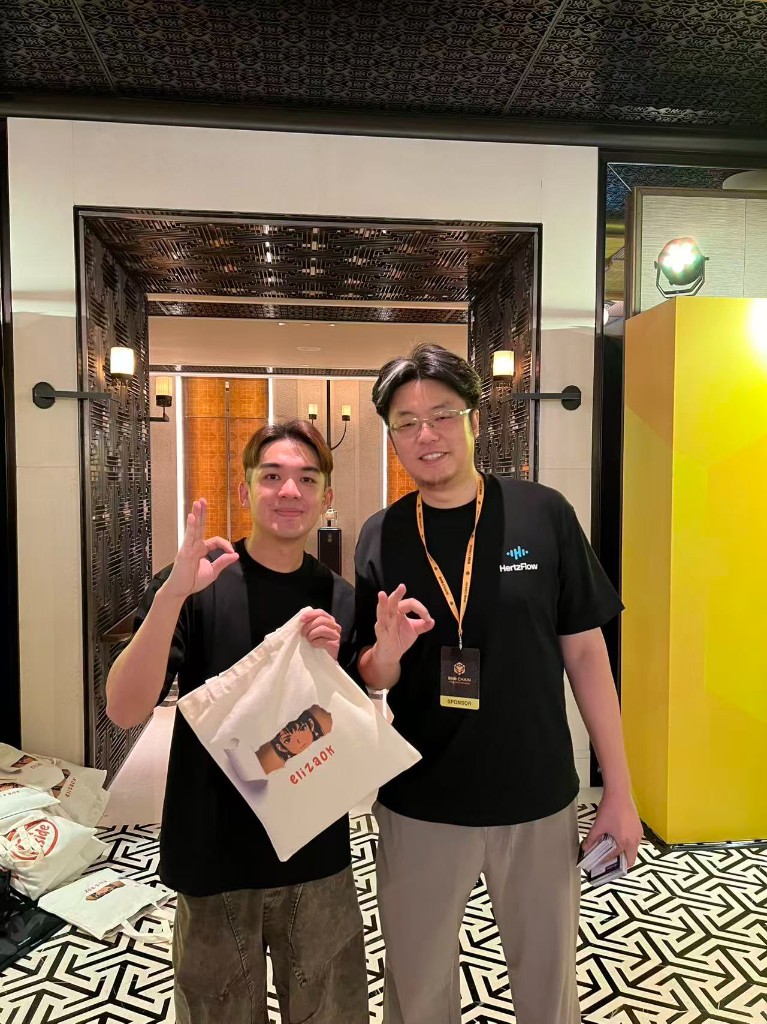 With the HertzFlow founder at BNB Chain Super Meetup